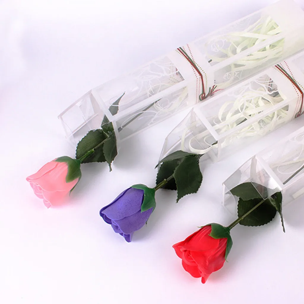 1 шт. ароматическое мыло в виде цветка розы для ванны тела лепестки