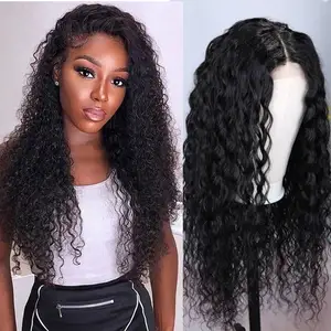 4X4 закрытие шнурка человеческие волосы парики Бразильская волна воды Remy парик закрытие шнурка для черных женщин Бесплатная доставка натуральный черный