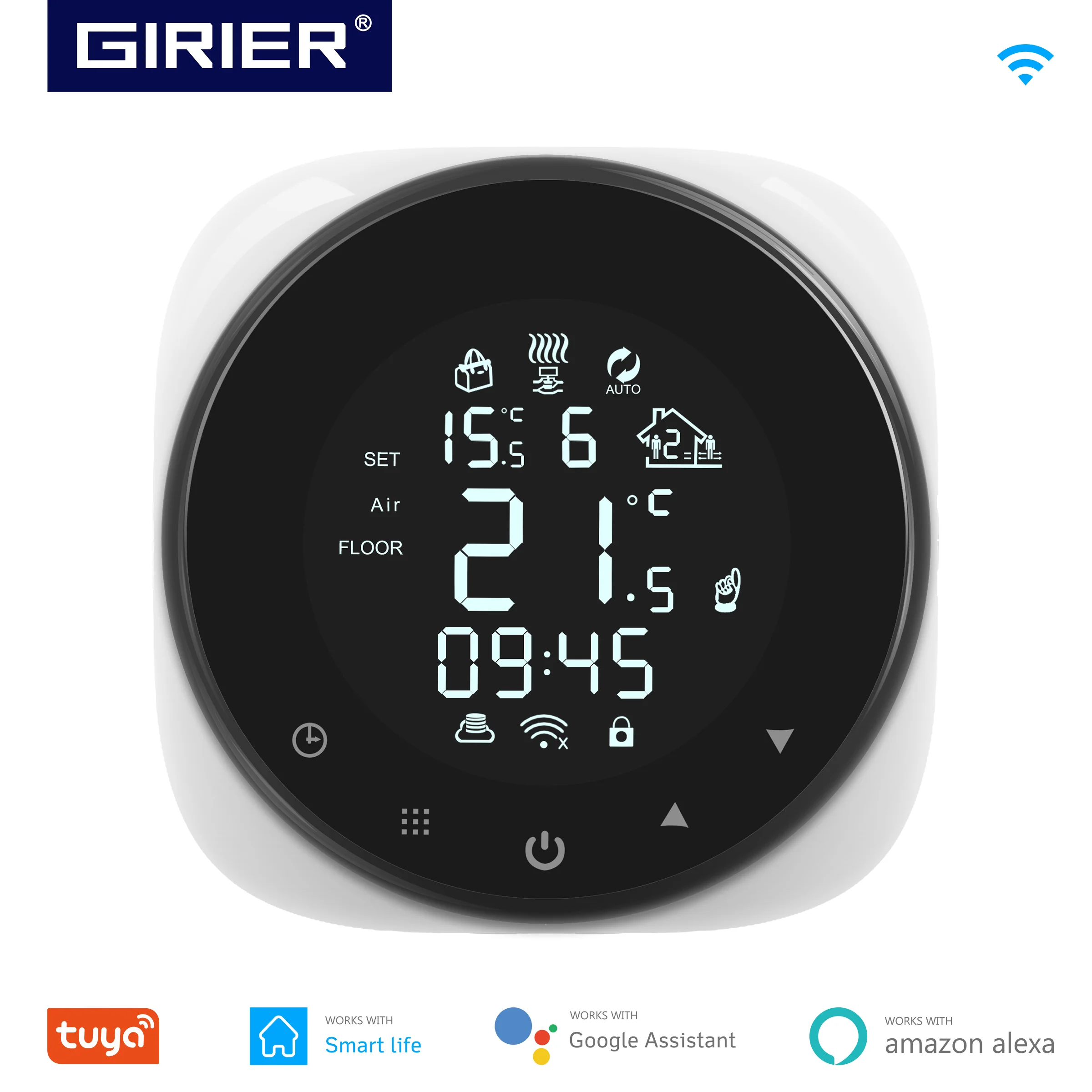 Controlador de Temperatura para Água Caldeira a Gás de Água Funciona com Alexa Casa do Google Tuya Inteligente Wifi Termostato Piso Elétrico Aquecimento –