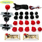 Бесплатная доставка, аркадный джойстик, набор сделай сам с нулевой задержкой, аркадный Комплект сделай сам, кодировщик ПК на Raspberry PI PS3, джойстик Sanwa, аркадная консоль