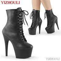 15 17cm banquet stage ankle boots 6 7 inch stiletto heels matt night will always be pole dancing ankle boots