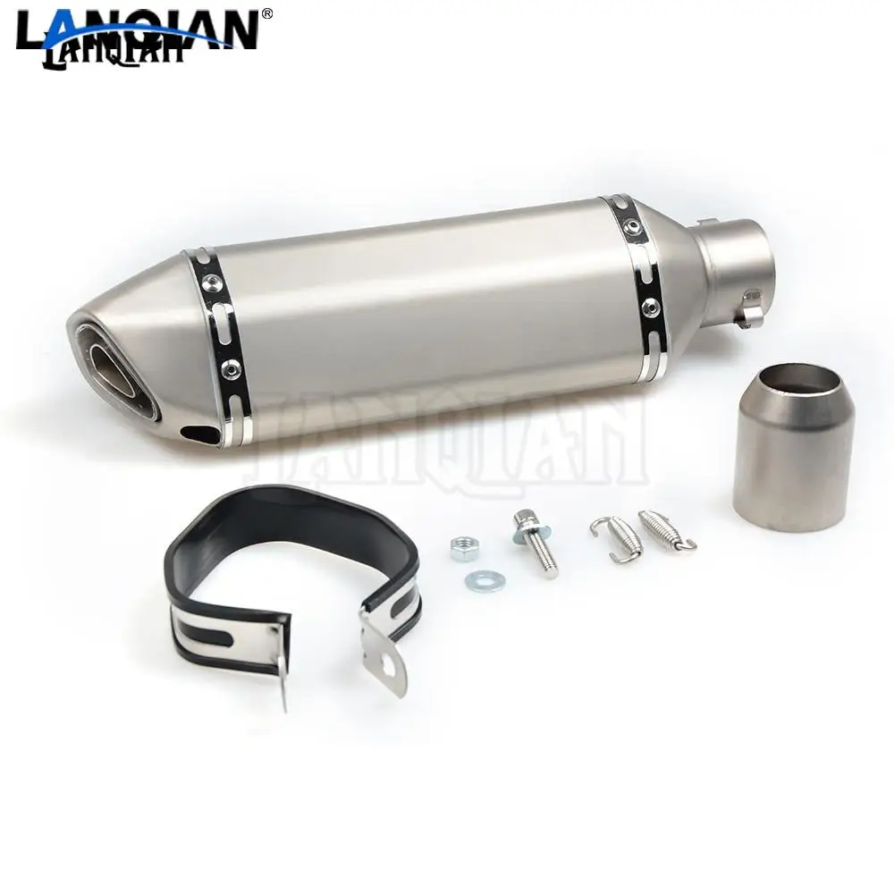 Универсальный модифицированный глушитель выхлопной трубы мотоцикла 36-51 мм для