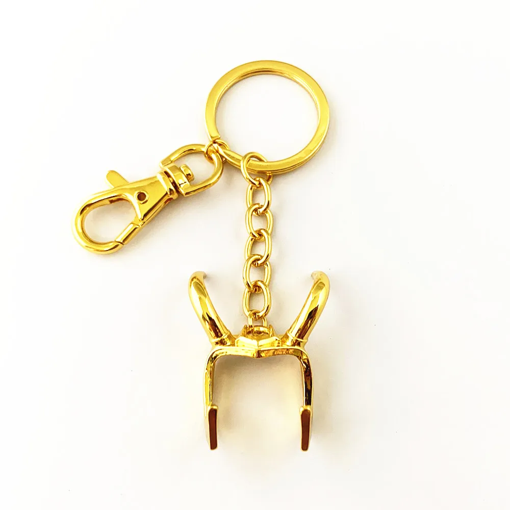 

HBSWUI Superhero Loki Helmet Keychain High Quality Classic TV Movie Metal Fashion Jewelry Cosplay Woman/Boy Gift