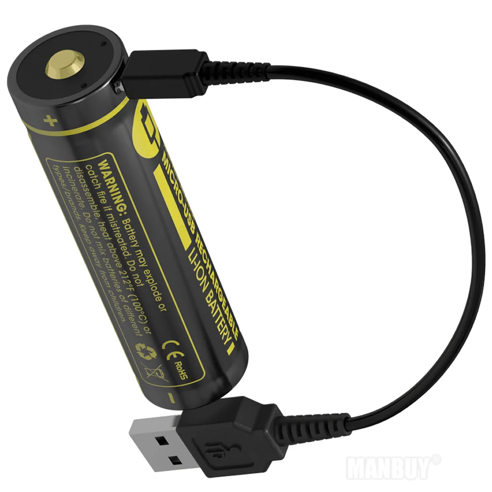 NITECORE 2900 мАч высокопроизводительная перезаряжаемая литий ионная батарея с