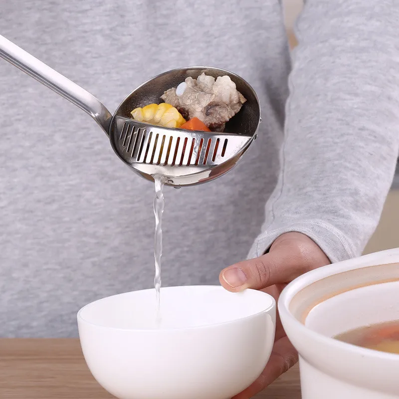 

Дуршлаг с фильтром из нержавеющей стали, ложка для смазки, отдельное масло для супа, инструмент для приготовления пищи, кухонные аксессуары,...