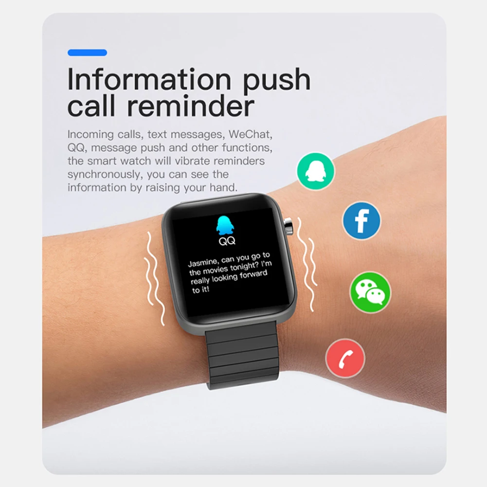 

T68 Men Women Smart Watch with Body Temperature Measure Sports Fitness Watch Heart Rate Blood Pressure Oxygen Monitor Smartwatch