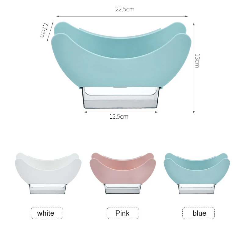 

Pot Cover Rack Non Perforated Wall Mounted Chopping Board Rack With Drain Sink Pan Hanging Holder Plastic Home Kitchen Storage