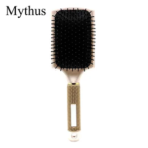 Профессиональная щетка для волос с резиновой ручкой, не скользит, воздушная подушка, Массажная щетка для волос для человека и парика, аксессуары для укладки волос, инструменты