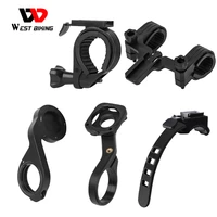 west biking 4 in 1 bicycle light bracket mount bike computer mount bracket smart sensor bike light stand bicycle accessories