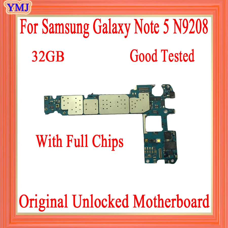 Полнофункциональная материнская плата с чипами для Samsung Galaxy Note 5 N9208 N920V N920A