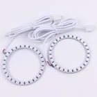 Отличные 2 шт. кольца Halo ангельский глаз Автомобильные фары RGB 60708090100110120 мм абажуры яркие автомобильные drl ангельские глазки мотоцикла