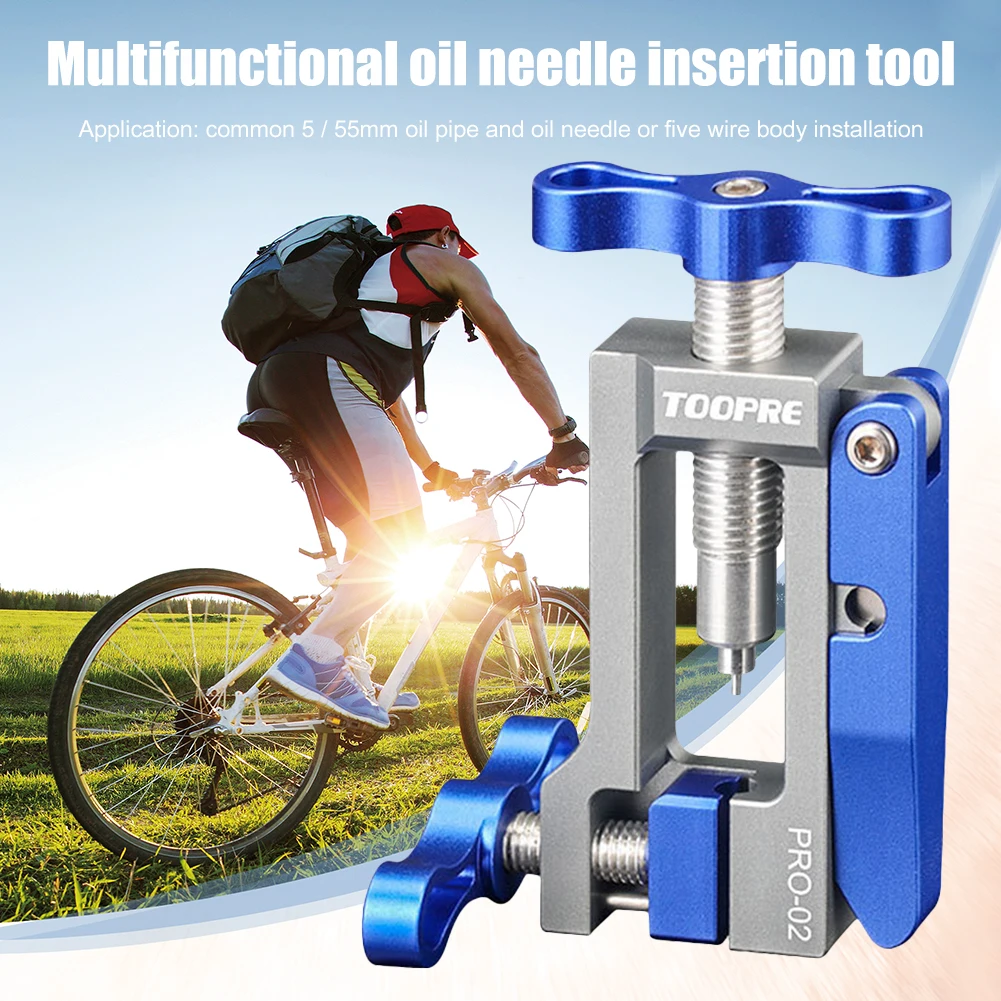 

Professional Bicycle Bottom Bracket Tool Bicycle Oil Needle Tool Driver Hydraulic Hose Cutter Insert Install Tool