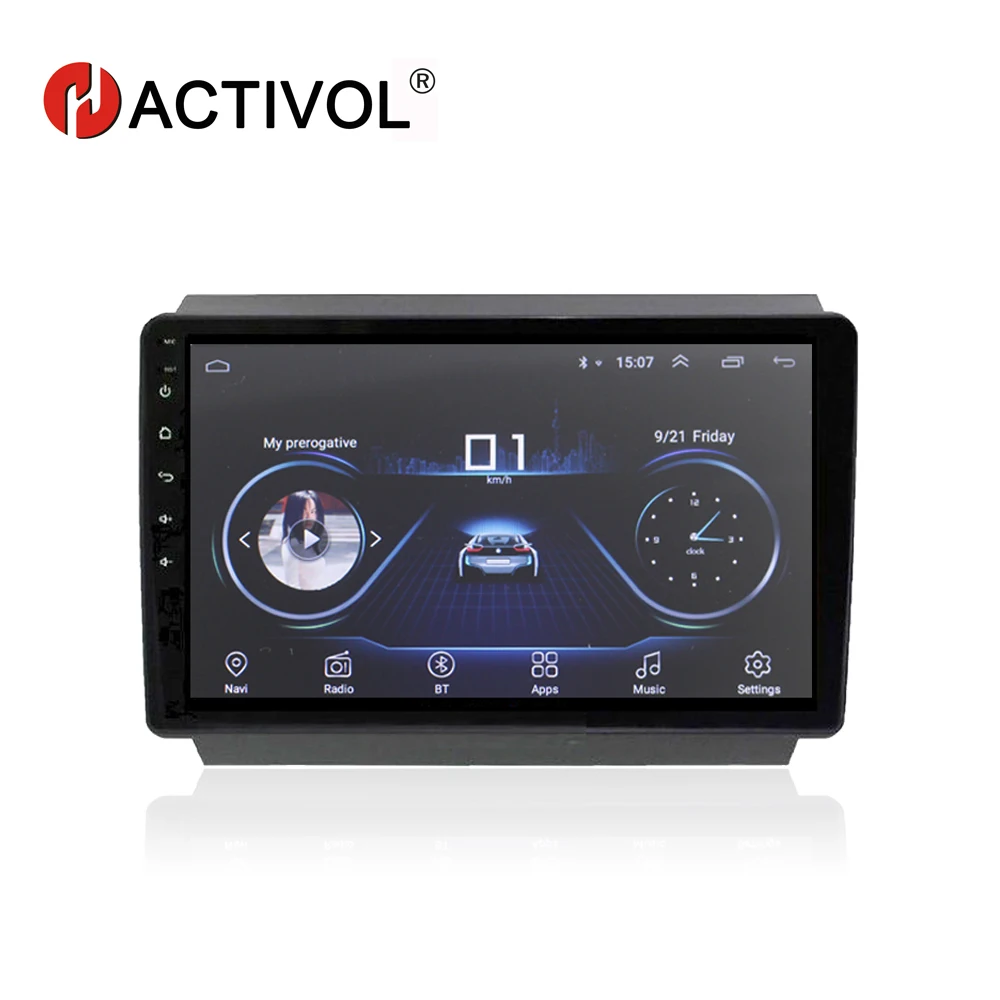 HACTIVOL 9 &quot1024*600 четырехъядерный android 8 1 автомобильный радиоприемник gps навигатор