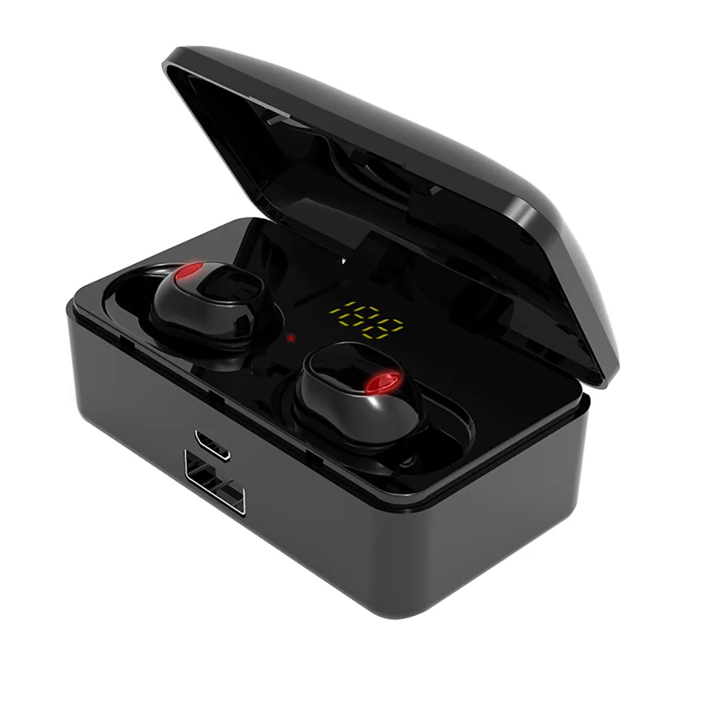 Ouhaobin Беспроводной наушники BT5.0 зарядный чехол hi fi звук для смартфона в вкладыши