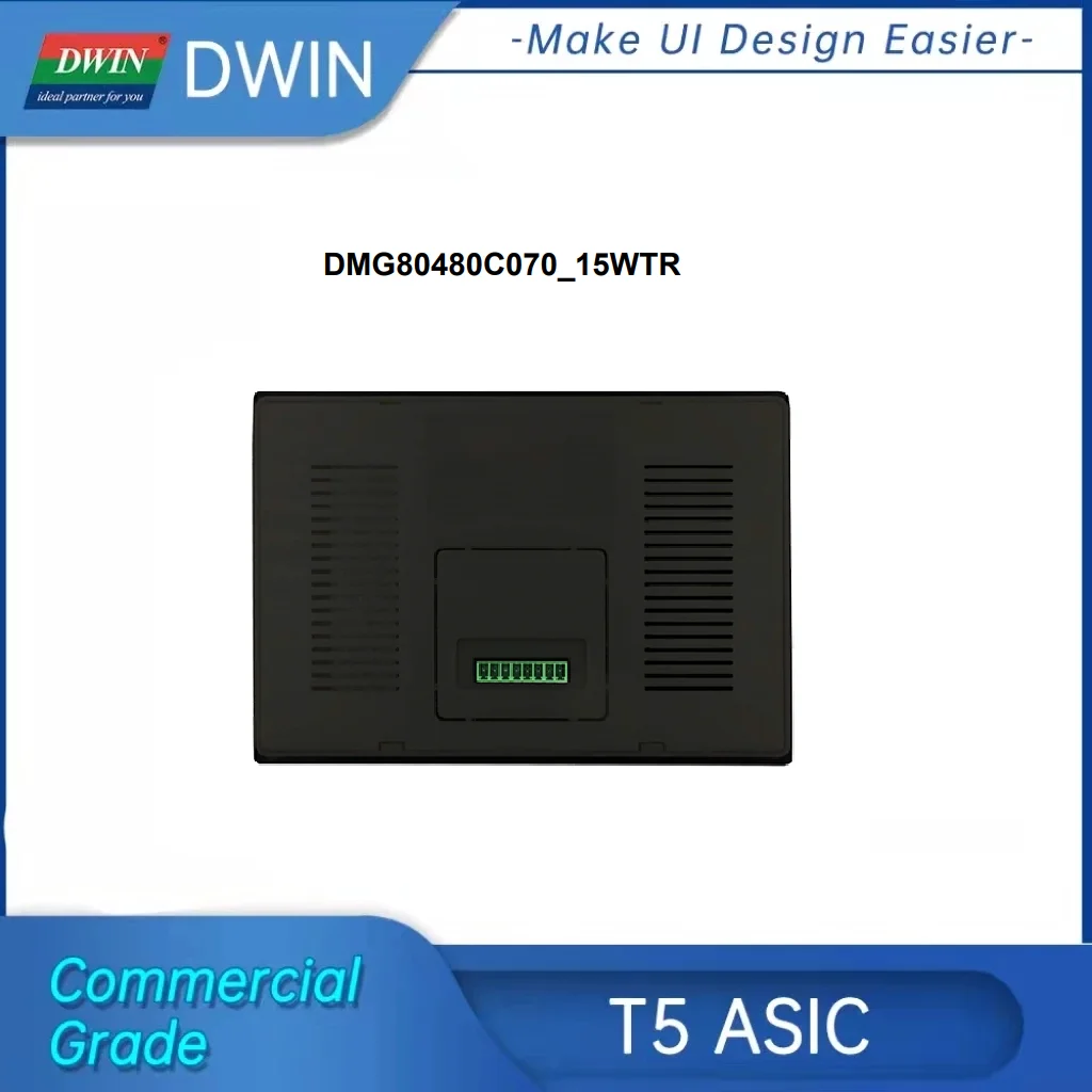 DWIN 7 дюймов 800*480 разрешение 262K цвета HMI UART порт TV-TN-TFT-LCD резистивный сенсорный экран