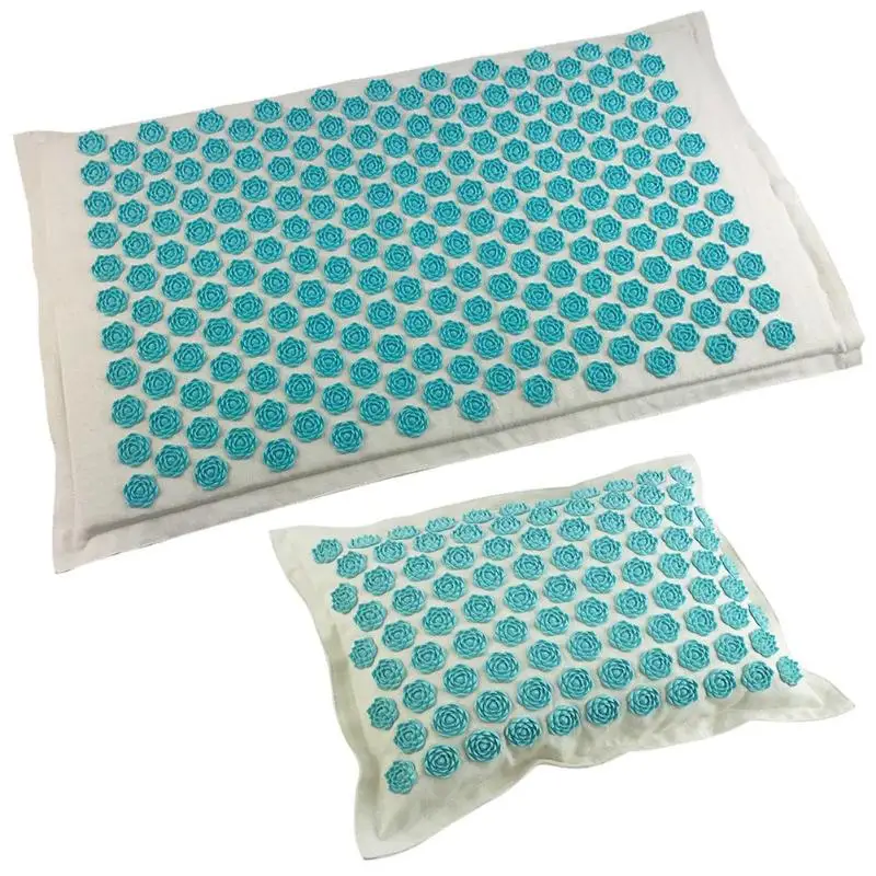 Массажер для акупрессуры коврик расслабления снятие стресса натяжение тела йоги ABS подушка с кисточками