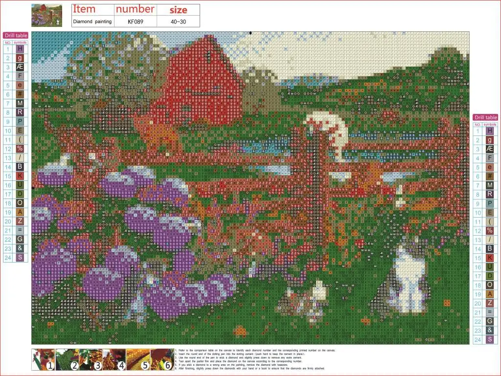 

5d diamond painting landscape full of diamond animals diy cross-stitch diamond embroidery decorative painting
