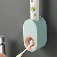 automatic toothpaste dispenser child toothbrush holder wall mount squeezer bathroom tools toothbrush organizer