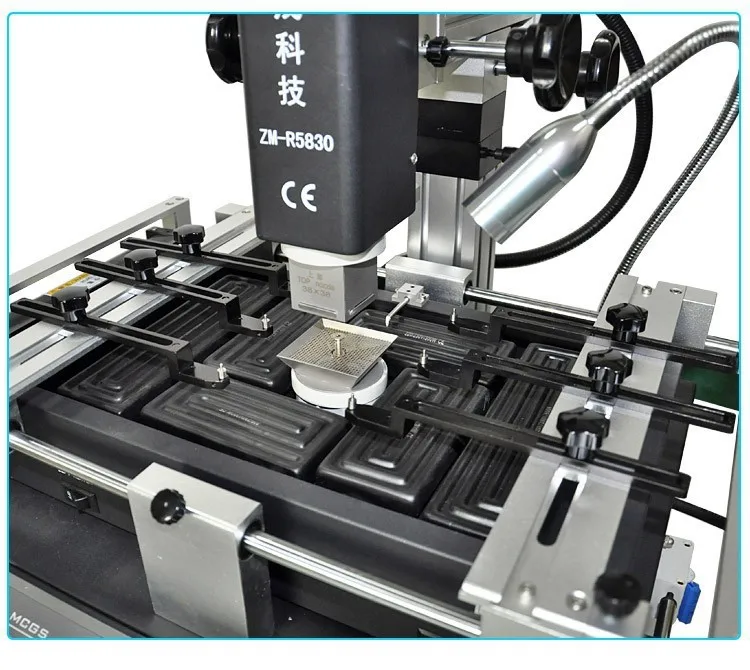 Оригинальная рабочая станция bga с горячим воздухом 3 независимых обогревателя