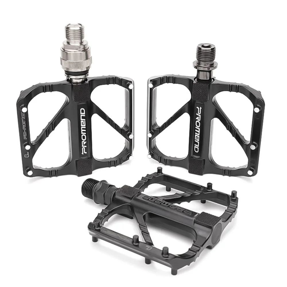 

1 Pair Bicycle Pedals R27 Replacement Aluminum Steel Flat Anti-Slip Footboard MTB Road Bike Easy Assembly Cycling Parts Black