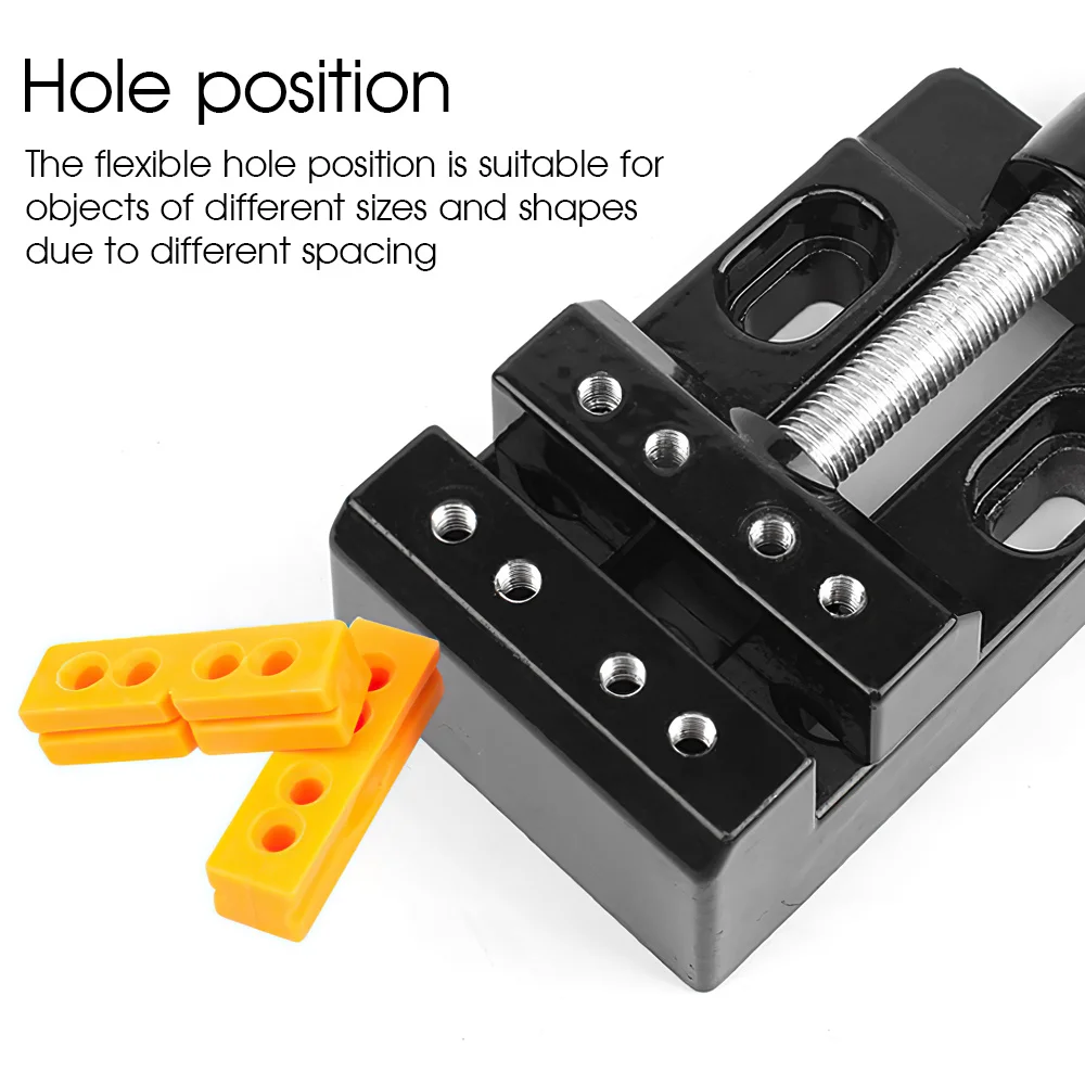 Струбцина Mini Jaw для стола, 57 мм, регулируемая для сверлильного пресса, ремонта деревообрабатывающих инструментов и резьбы по дереву.