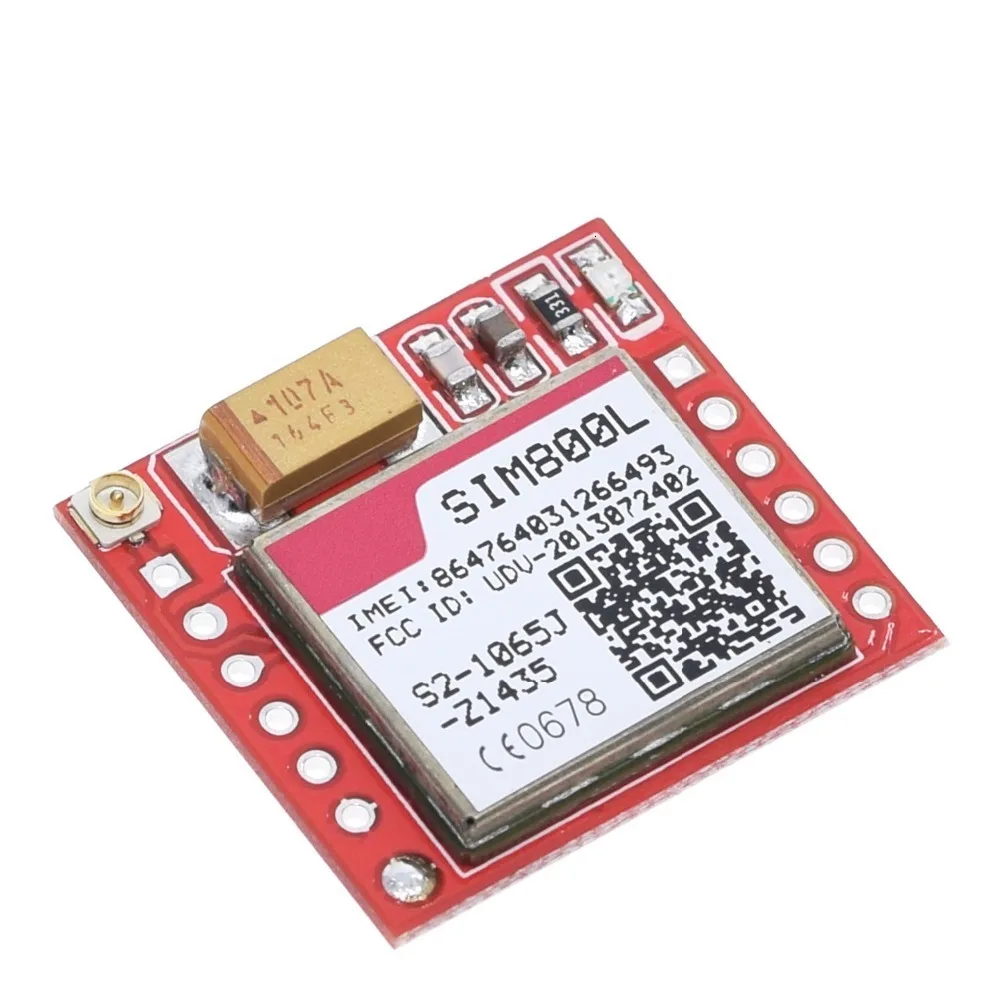 Мини маленький модуль SIM800L GPRS GSM карта MicroSIM Core Беспроводная плата Quad-band ttl последовательный порт с антенной Diy