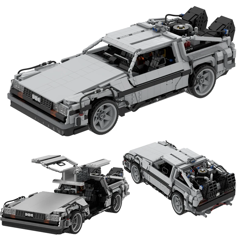 

MOC Building Block Set Back To The Future 1985 Time Machine-Future Time Machine Children's Creative Bricks Hobby Collection Toy