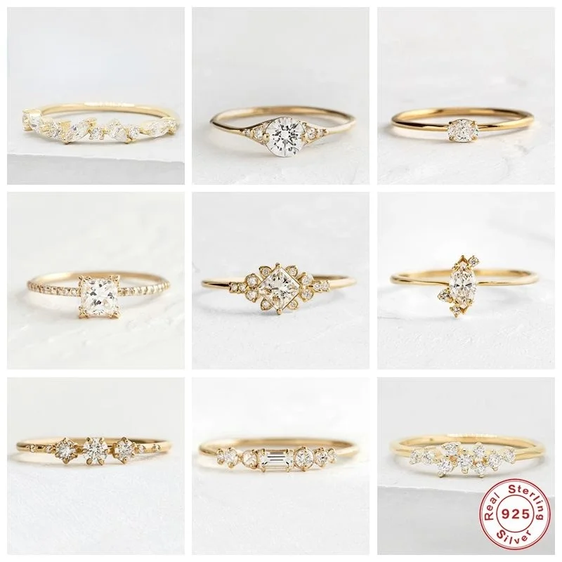 

Женское вечерние ЦО из серебра 925 пробы с цирконом золотого цвета