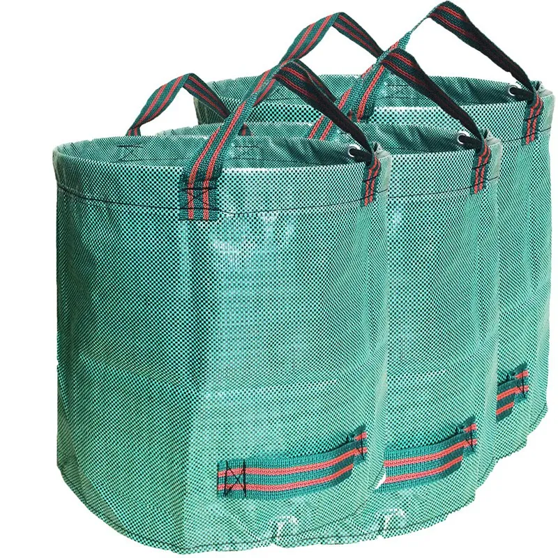 3 упаковки 32 галлона мешки для отходов сада многоразовые в форме листьев