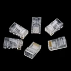 Модульный сетевой разъем RJ45, 50 шт., разъем для кабеля Ethernet RJ45 RJ-45 CAT5 CAT5E