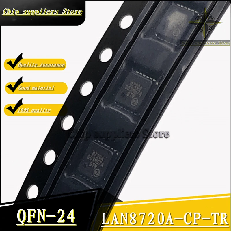 5 шт.-10 шт. // LAN8720A-CP-TR QFN-24 QFN24 LAN8720A Ethernet-трансивер Nwe тонкие материалы 100% качество |