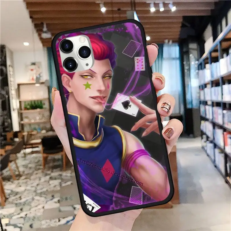 

Hisoka Hunter x Anime Phone Case for iPhone 11 12 mini pro XS MAX 8 7 Plus X XS XR