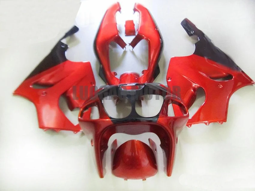 

Обтекатели комплект для Kawasaki ZX7R ниндзя пламени красный черный 1996 1997 1998 1999 2000 2001 2002 2003 ZX-7R кузов комплекты обтекателей