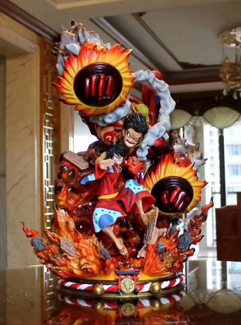 

52cm Anime One Piece Figure GK Luffy Figurine Gear Fourth Kimono Monkey D Luffy Action Figure Toys Collectible Model Doll Toys