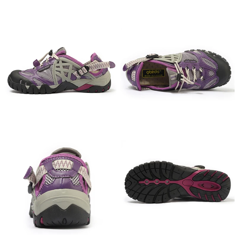 Женская летняя походная обувь Уличные кроссовки Дышащая Спортивная Большие