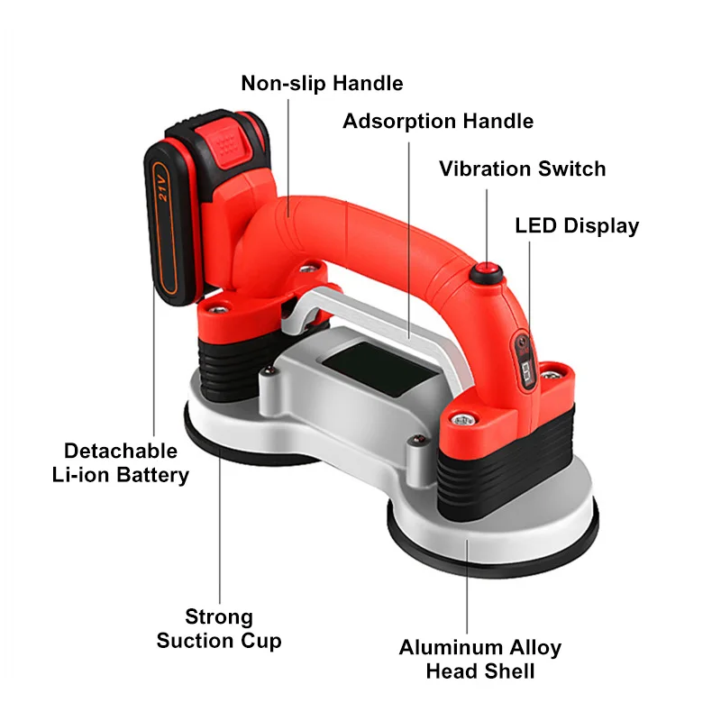 Вибратор для плитки 60-120 мм 5 скоростей регулируемая присоска автоматический