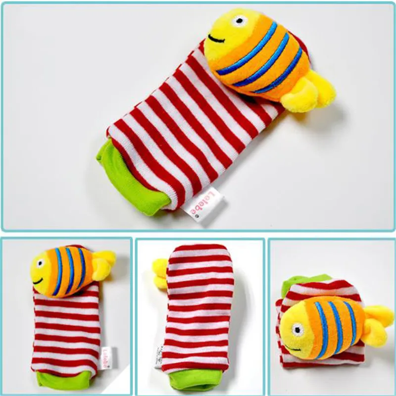 Новый стиль детские погремушки наручные носки игрушки для младенцев детей милые