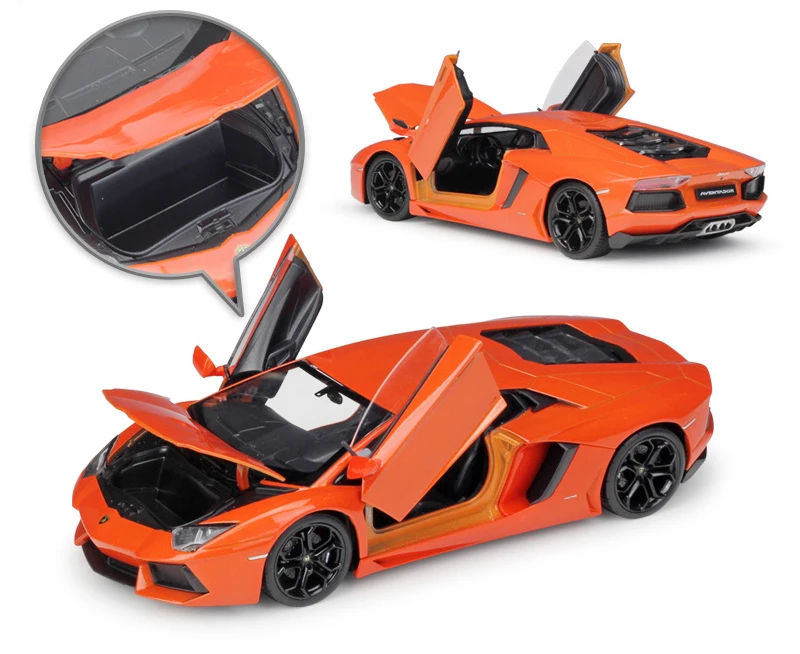 Модель литая автомобиля WELLY 1:24 Lamborghini автомобиль aventгоночный спортивный из