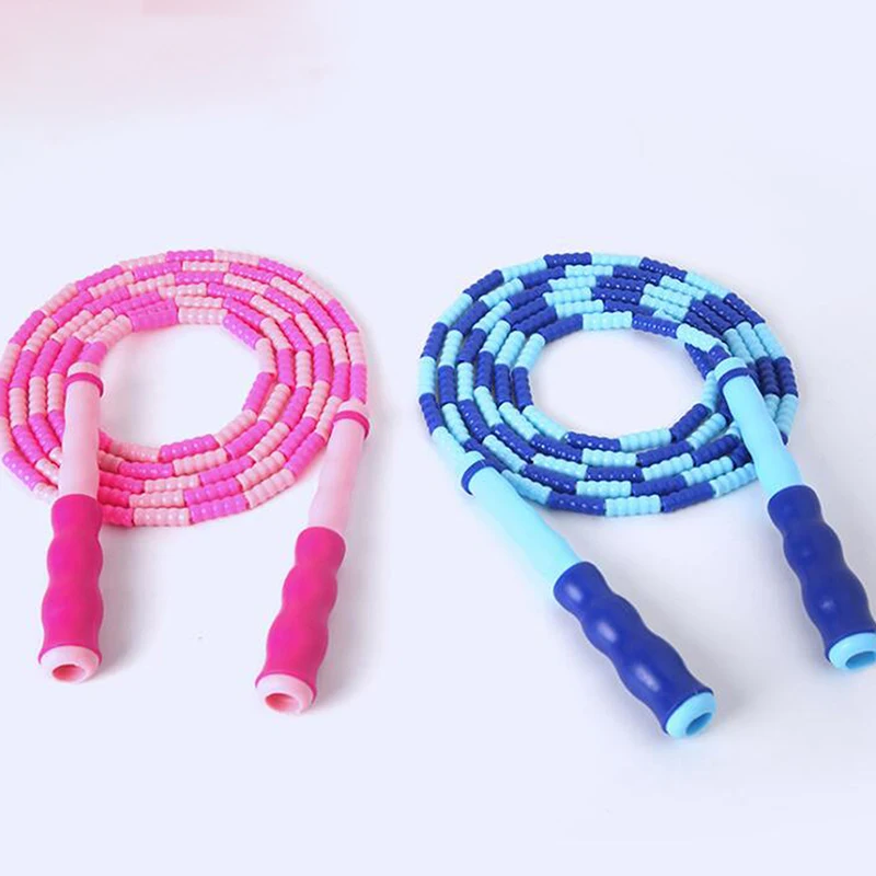 

High Quality PVC Family Sports Jump Rope Children's Fancy Bamboo Jump Rope Non-slip Handle Hard Bead Yoga Rope Rope Skipping