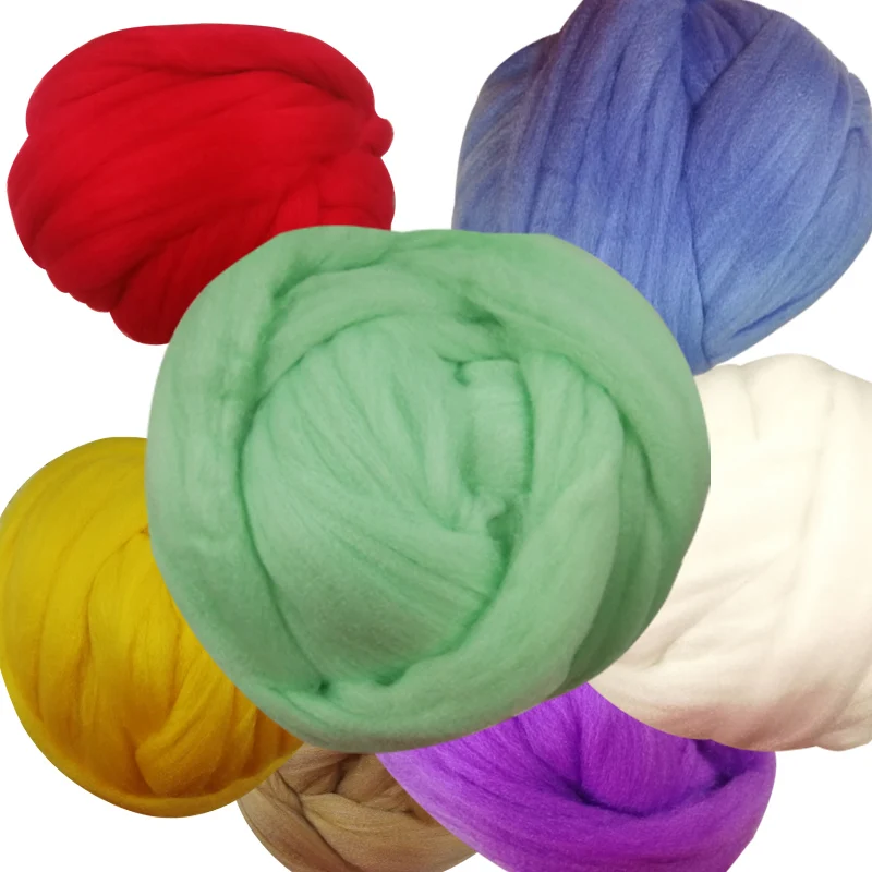 Свитер Одеяло шляпа Вязание спицы шерсть шерстяная пряжа 20 цветов 500 г вязальная