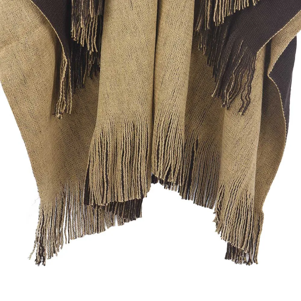 Женское Вязаное пончо и накидки стильное большого размера из кашемира пашмины