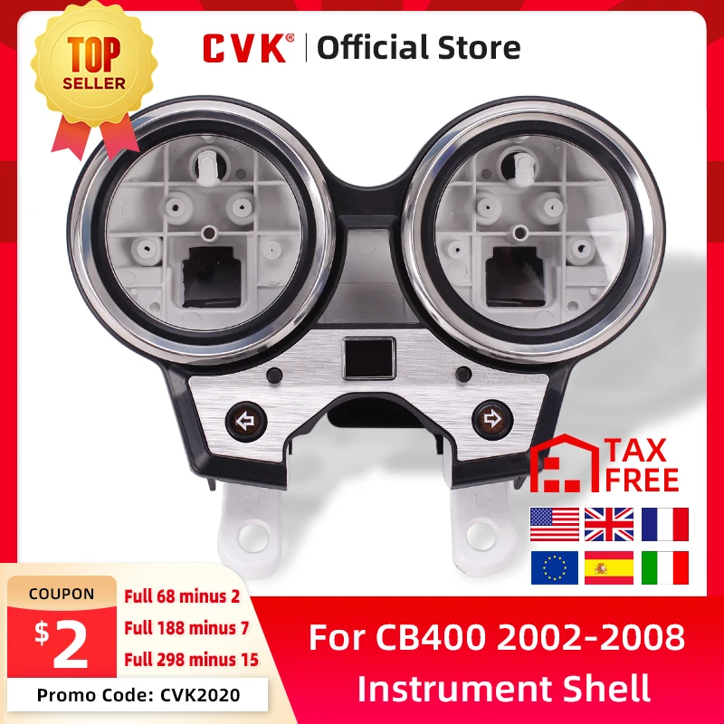 

CVK Instrument Case Kit Speedometer Gauge Cover For Honda CB400 VTEC 2002 2003 2004 -2008 VTEC400 2/3/4 02-08 Accessories