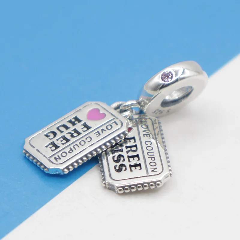 Новинка металлические бусины из стерлингового серебра 925 пробы купон любви