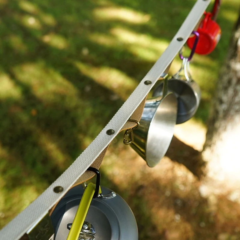 

Portable Travel Clothesline Cord Adjustable Windproof Anti-slip Camping Clothes