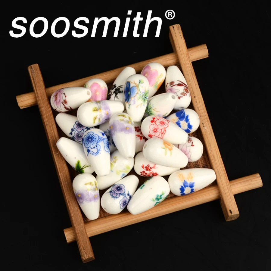 Soosmith воды DropNew модные керамические бусины для изготовления ювелирных изделий с