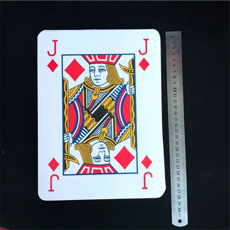 Игральные карты очень большого размера игральные большие покер четыре раза 9 раз