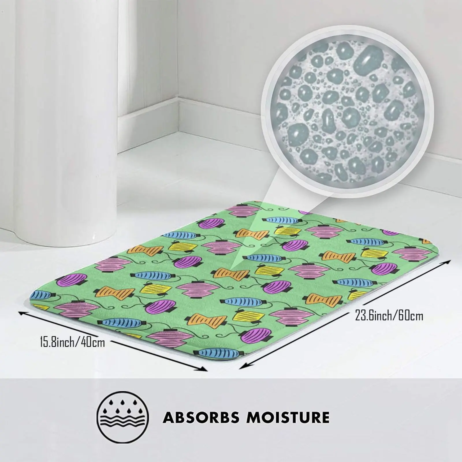 Праздничные фонари коврик ковер Противоскользящие коврики для пола спальни сада