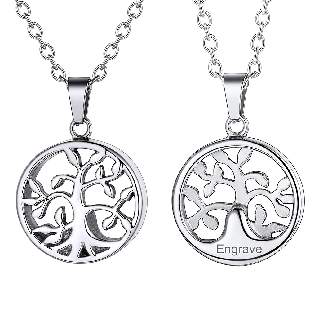 

Life Tree Stainless Steel Ash Memorial Necklace Urn Pendant Keepsake Cremation Jewelry