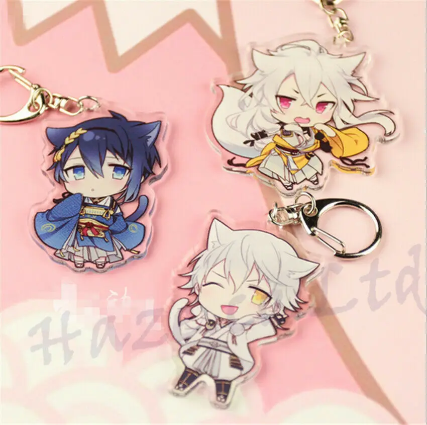 Горячая игра Touken Ranbu онлайн аниме акриловое кольцо для ключей подарок брелок