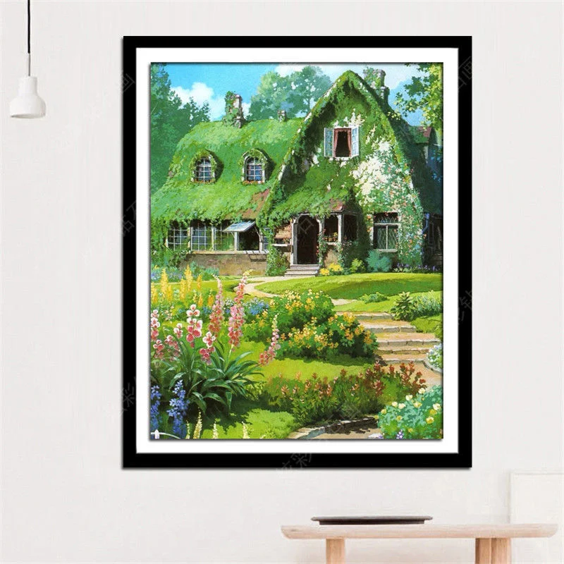 

2020 Misuhui Cross Stitch Embroidery 5D Photo Custom Landscape Diamond Painting Mosaic Sticker Handmade Product